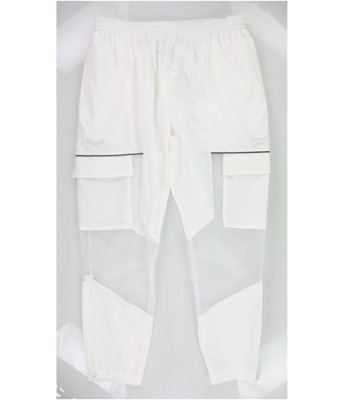 Reebok Womens Wonder Women Athletic Track Pants, White, X-Large
