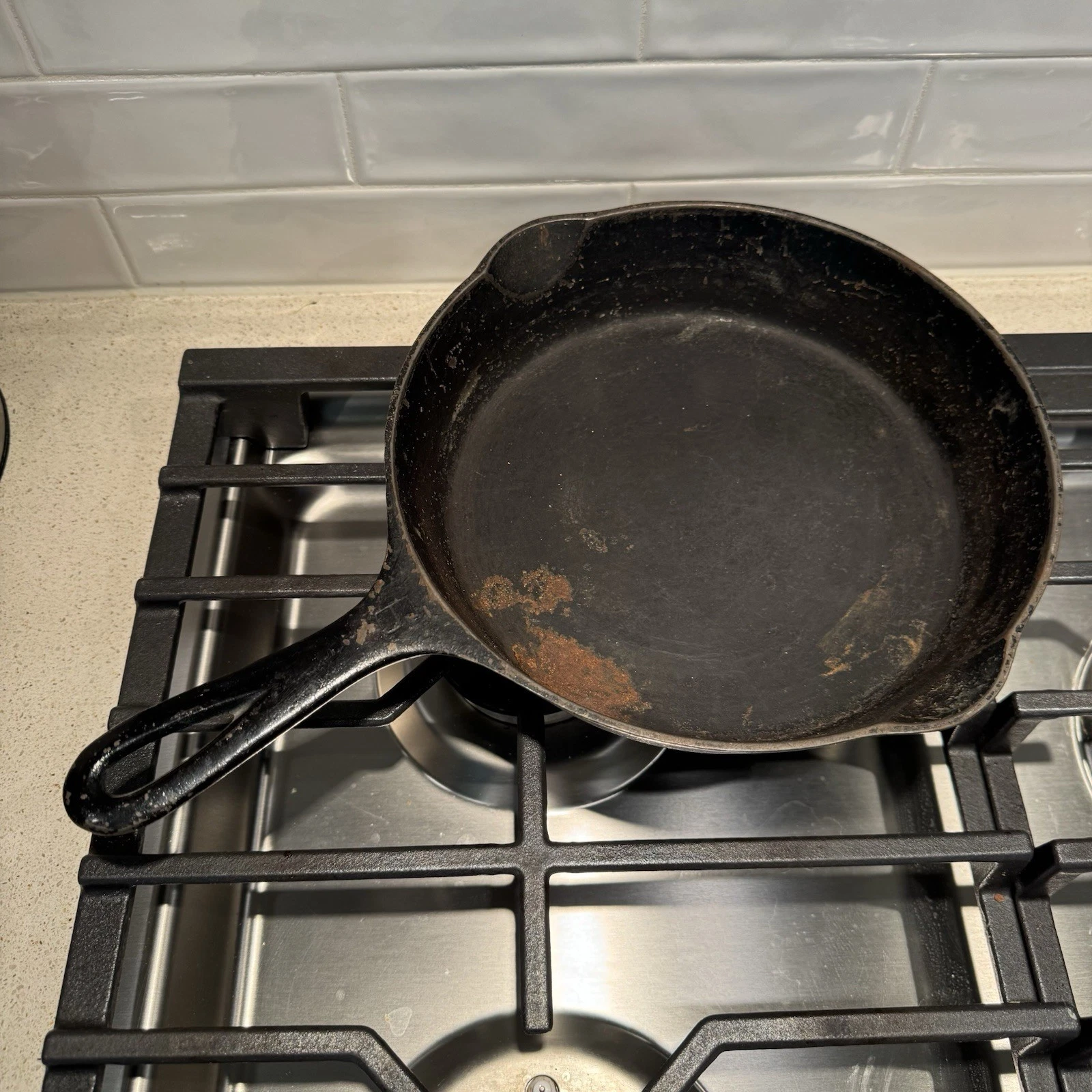 Griswold No 6 Cast Iron Skillet Small Logo Erie PA 699 Vintage FOR RESTORE