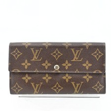 AUTH Louis Vuitton Monogram Browns Portefeuille Sarah Long Wallet H2801TR710