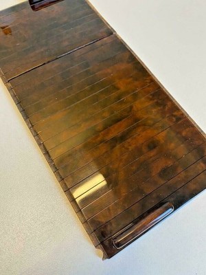 for Mercedes R129 SL Class Wood accordion center armrest tunnel blade root wood