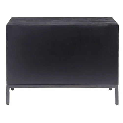 Uttermost 24916 Aiken 44"W Fir Accent Cabinet - Dark Ebony - Picture 8 of 9