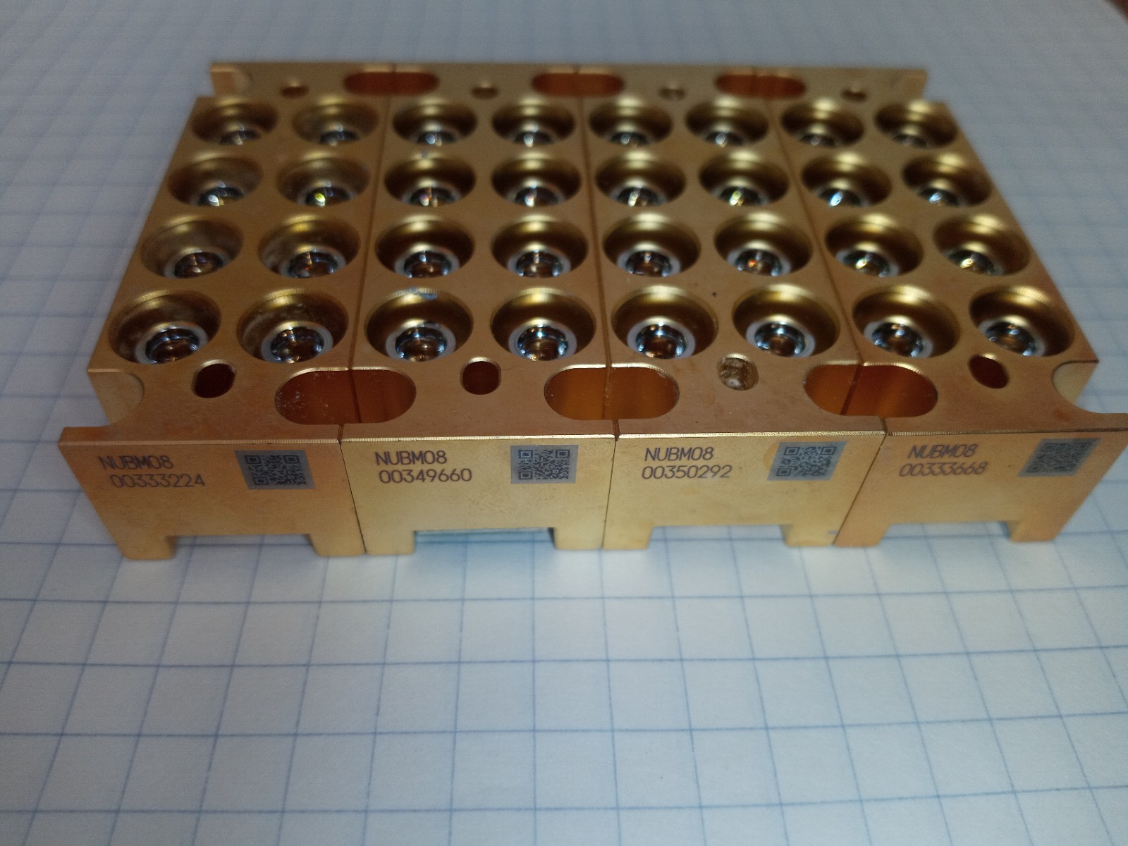 1 Bank of Nichia NUBM08 Laser Diodes - Up to 5W 450nm Blue - Total of 8