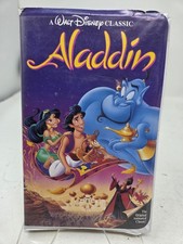 Aladdin VHS Cassette '93 Black Diamond Clamshell Case Walt Disney Classic 1662