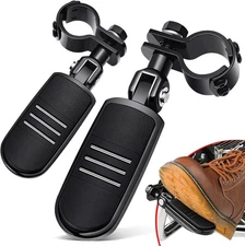 Benlari 3-Piece Highway Pegs with Mount Clamp Kit Motorcycle Footpegs 1-1/4in 32