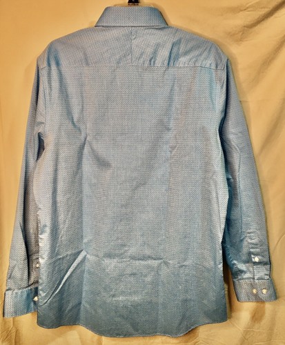Perry Ellis Premium Slim Fit Oberhemd Herren Größe 16 1/2 34/35 blau - Bild 3 von 13