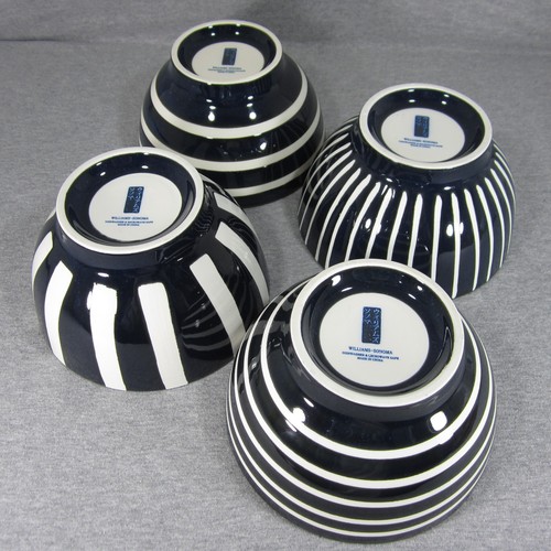 Williams Sonoma Chinese Blue & White Striped Noodle Bowls - Soup Salad Cereal - Picture 6 of 7