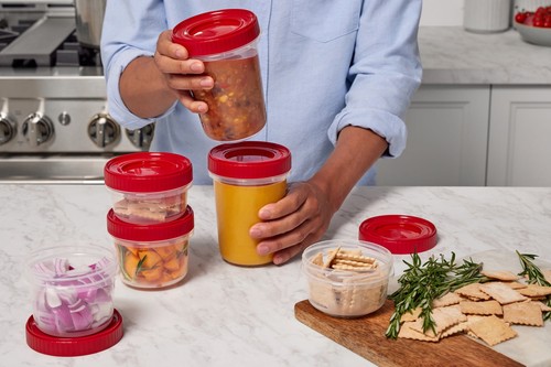 12 Piece Food Storage Set - Red - Picture 4 of 6