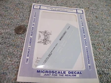 Microscale decals HO MC-4080 UP 12,500 gal tank cars ) O-50-6  1955+ scheme  H54