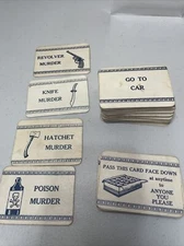 1940’s Mr Ree Board Game Selchow And Righter Murder And Move Cards Complete Set