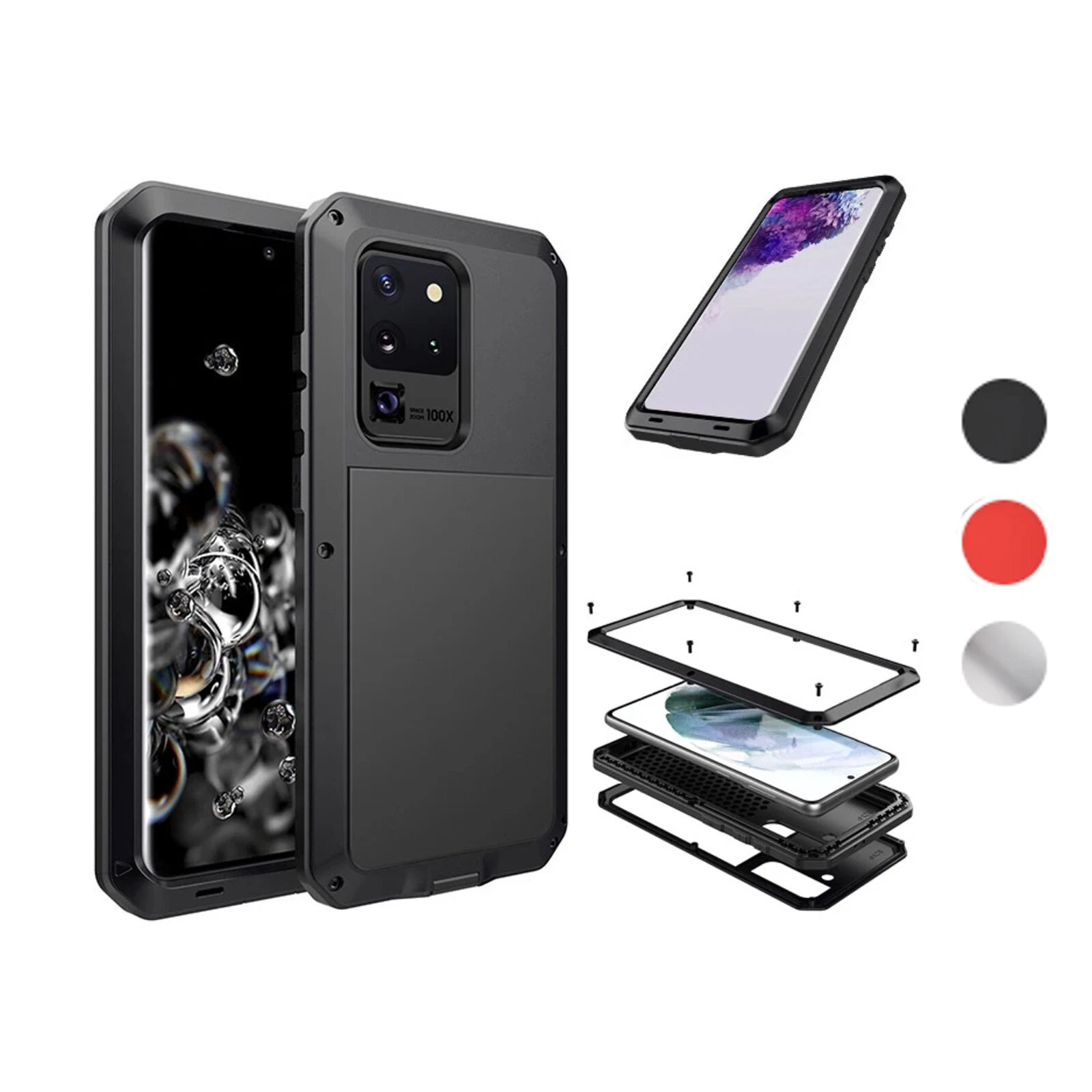 For Samsung Galaxy S20 Ultra Plus - Metal Aluminum Shockproof