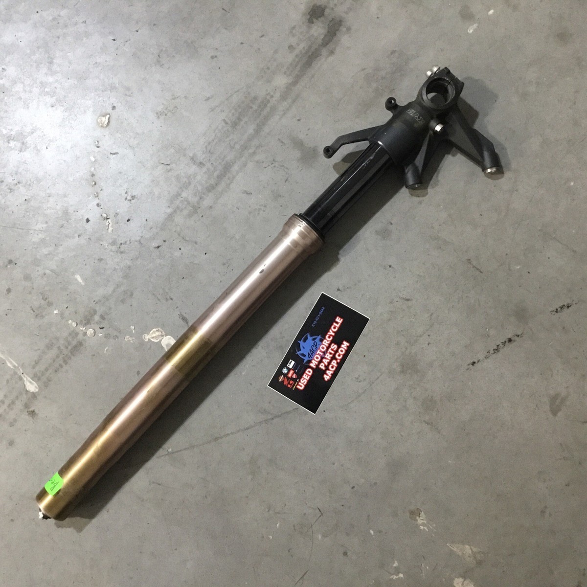 ④-aと⑥-c セット 08-10 KAWASAKI ZX10R RIGHT FORK SUSPENSION 44071-5077 BENT