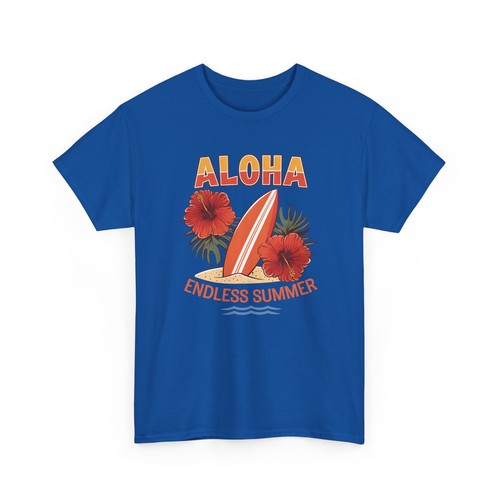 Beach Vibes T-Shirt | Summer Ocean Waves Tee | Retro Aloha endless summer Shirt - Picture 50 of 85