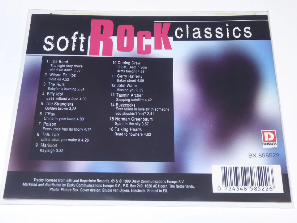 VARIOUS : Soft Rock Classics - CD 1 - Disky  > EX (CD) - Bild 3 von 3