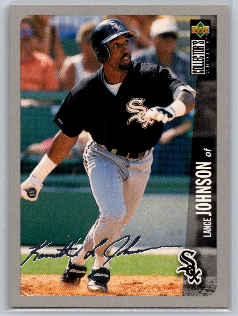 💎1996 Collector's Choice Silver Signature #97 Lance Johnson - White Sox💎