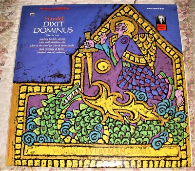 Handel: Dixit Dominus Vanguard Everyman Classics Bach Orchestra of Berlin LP-VG+
