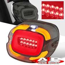 For Harley Softail Sportster Top Tag LED Brake Signal Tail Light Lamp Smoked Len