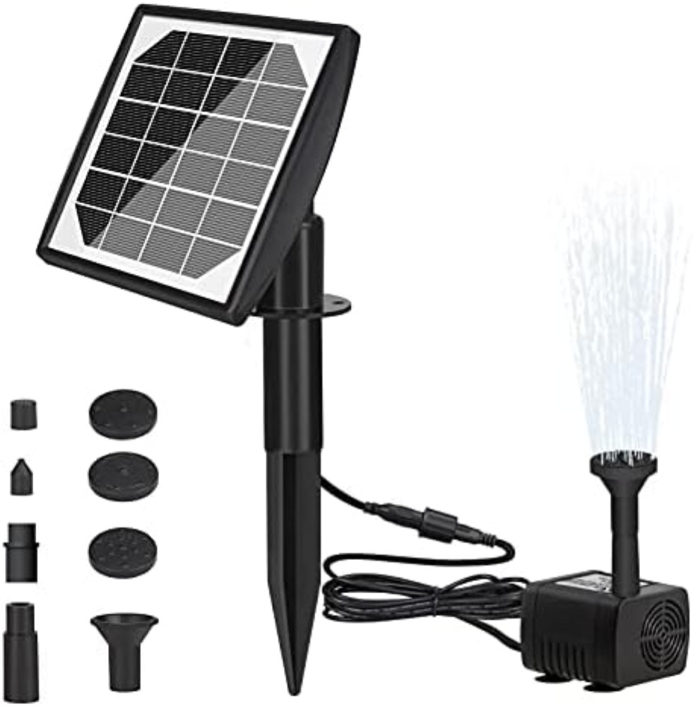 Pompa Solare Fontana Professionale: Kit Giardino con Pannello Esterno