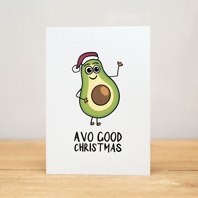 Christmas Card, Funny, Avo good Christmas