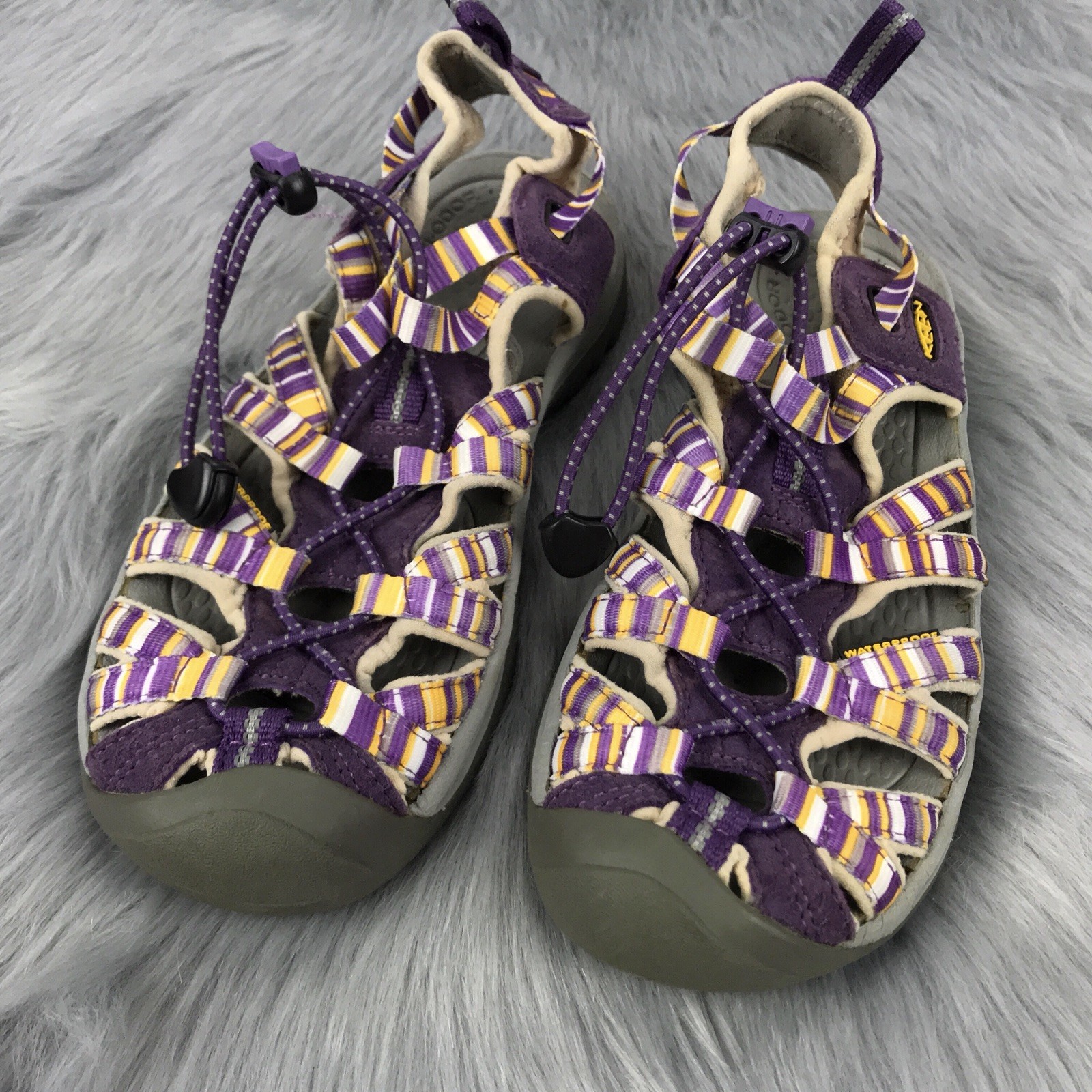 Sandali sportivi da trekking KEEN viola impermeabili scarpe da trekking donna US 5 EU 35