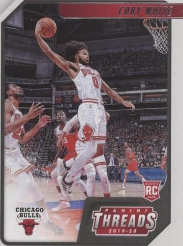 2019-20 Mosaic Coby White Genesis Prizm Rookie RC SP #211 Bulls