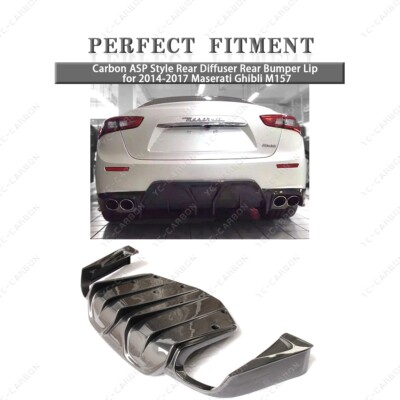 Carbon ASP Style Rear Diffuser Rear Bumper Lip for 14-17 Maserati ...