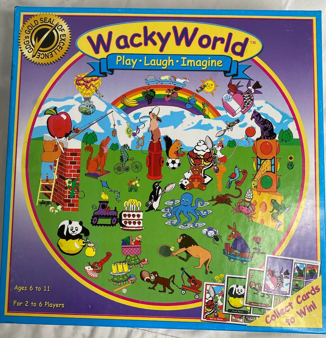 HARD TO FIND Wacky World Board Game for Kids Development Memory Game (SEE  PICS)