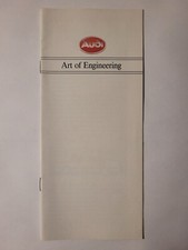 1980s Audi Art Of Engineering Brochure
