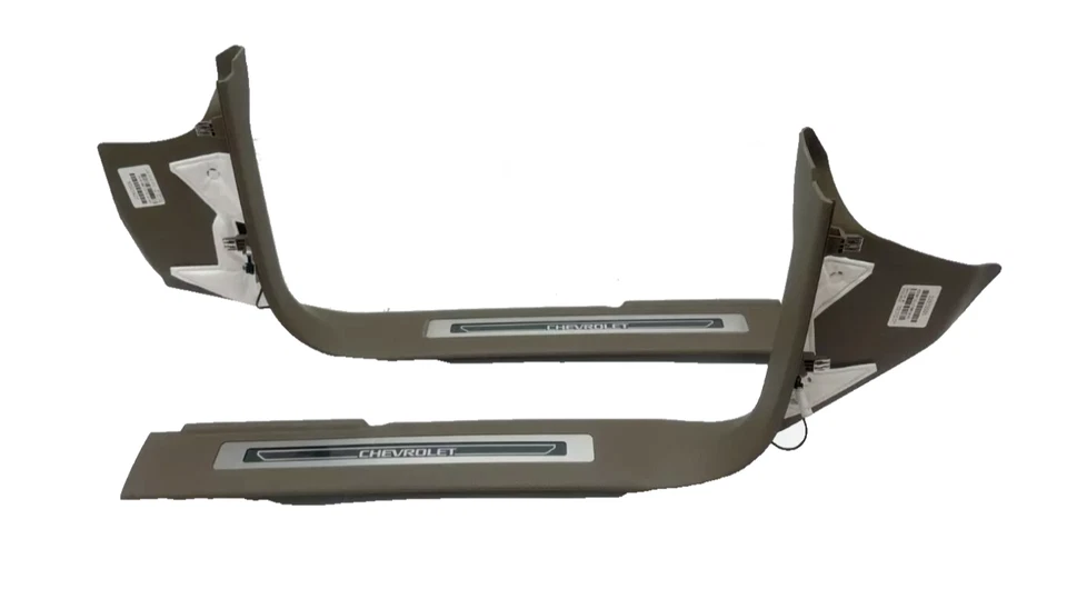 OEM Illuminated Front Sill Plates In Dune For 2015-2020 Chevrolet Tahoe Suburban - Image 3 of 4