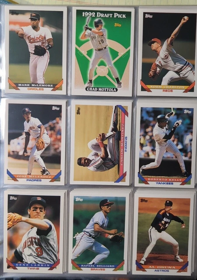 1993 Topps base cards 1-250 Pick from drop down list - Image 2 of 3