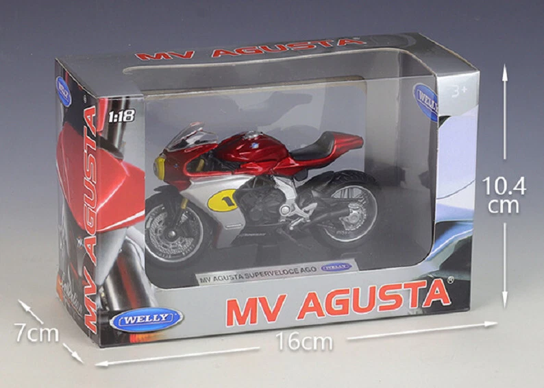 Welly 1:18 MV Agusta Superveloce AGO Diecast Motorcycle Bike Model - Image 3 of 4