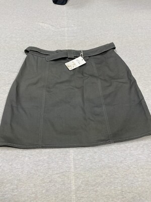 L Love Dark Olive Totally Waisted Skirt