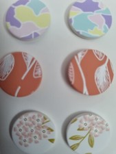 1 Paio Legno Orecchini a Farfalla Vari Colori Rotondo Colorato Natura Donna