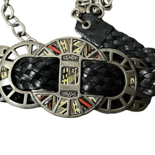 Vintage Chicos, leather and metal belt one size