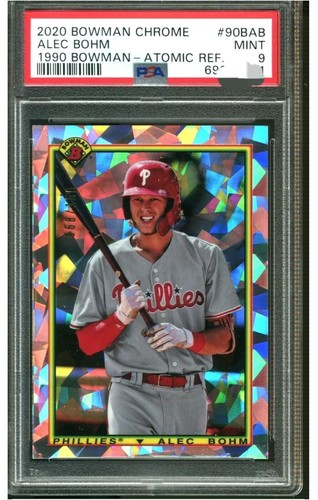 Alec Bohm #90BAB 2020 Bowman Chrome 1990 card