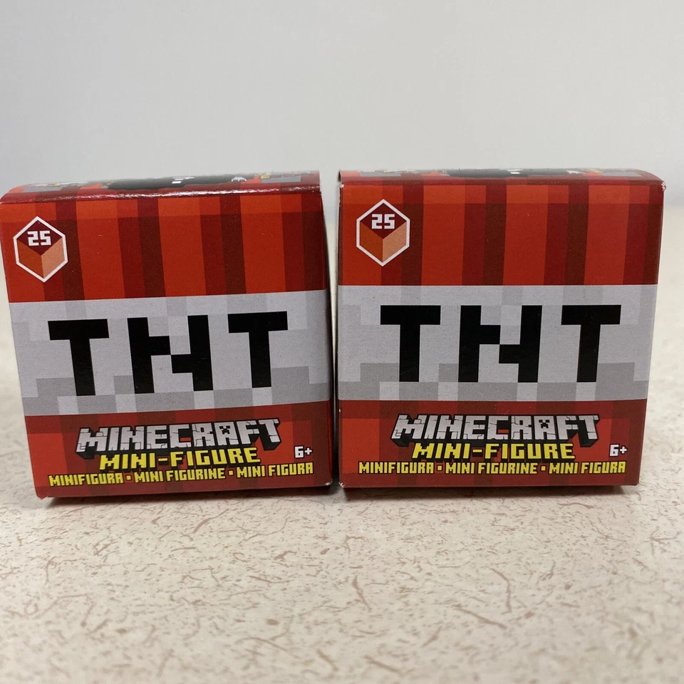 LOTE DE 2 Mini Figuras Minecraft Serie TNT: 25 - 1" Foto 2 de 2