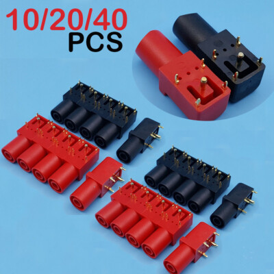 Right Angle Gold-Plated 4mm Safety Banana Female Jack PCB Socket Connector USA
