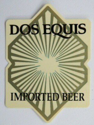 Bier Brewery Aufkleber ~ Dos Equis Importiert Bier ~ Monterrey, Mexico Cerveza