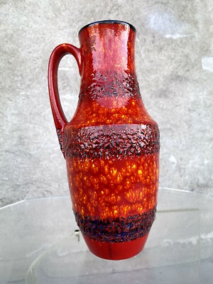 Fat Lava VASE Kanne Keramik 60er 70er Mid Century Retro Vintage