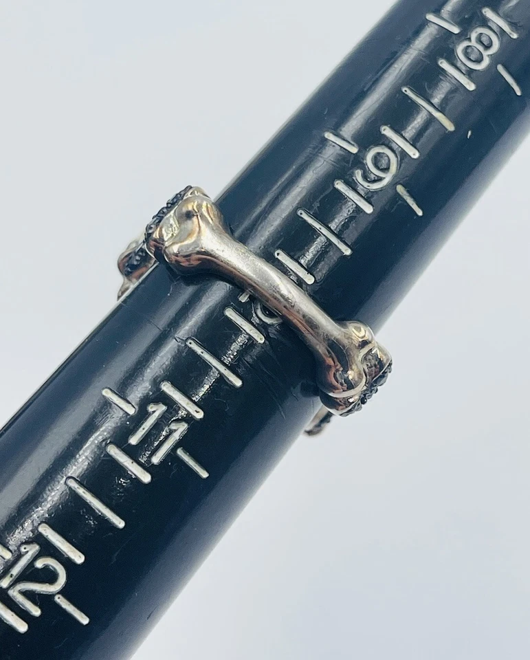 Anillo calavera Stephen Webster plata esterlina zafiro y rubí talla 10 Foto 4 de 4