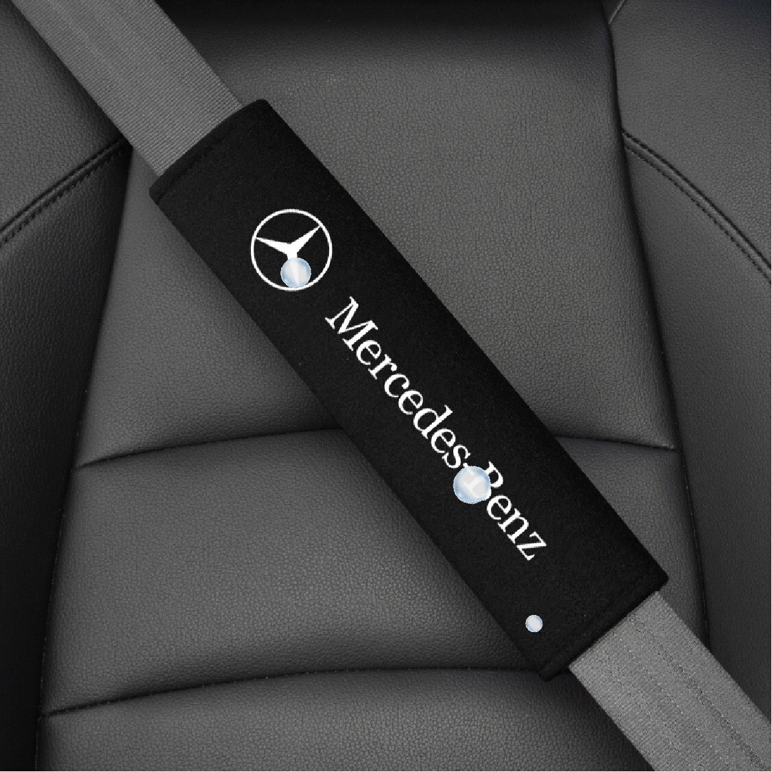 2pcs New Car Seat Belt Cover Shoulder Cushion Pad Accessorie For Mercedes Benz