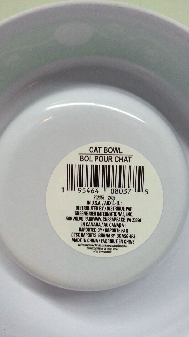 2 Cat Food Water Dish Pet Sturdy Feeding Bowls 3.5-4" Diameter Bowl, Lets get...