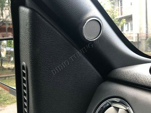 Fits Ford F150 08-14 Custom Alu Ringe für A und Säule Lautsprecherabdeckungen x2 - Picture 10 of 11