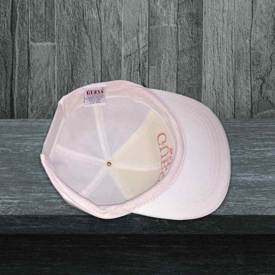Gorra Snapback vintage años 90 Guess USA por Georges Hecha en USA blanca Foto 2 de 4