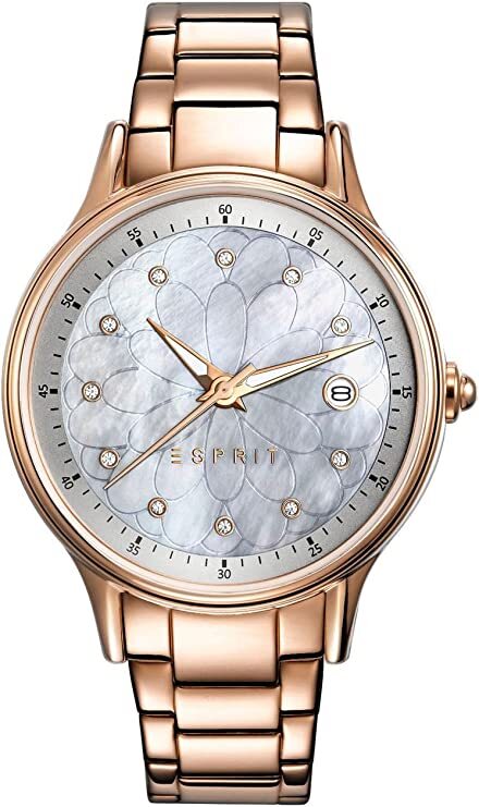 Montre Femme ESPRIT Cadran Bleu Idéale pour le Bureau et Soirée