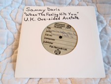 SAMMY DAVIS JR. WHEN THE FEELING HITS YOU 45 ACETATE 1965 PYE RECORDS SAM BUTERA