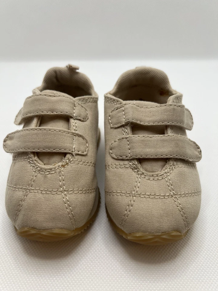 babyGap холст кроссовки обувь для ребенка размер 3 новый бежевый цвет - Изображение 3 из 4