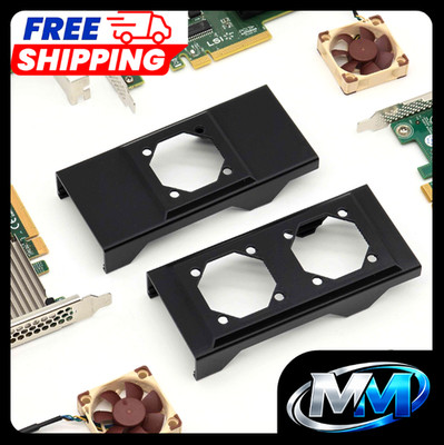 Universal HBA LSI SAS MegaRAID Broadcom DELL HP Fan Mount Cooling Shroud Cooler