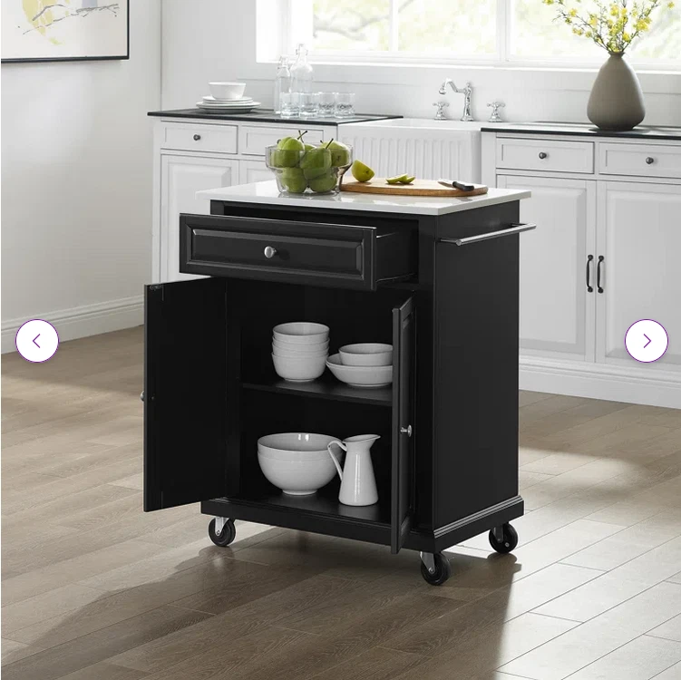 Carrinho de cozinha superior de granito Carreen - Imagem 2 de 4