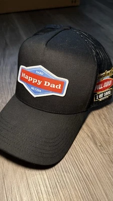 Happy Dad Seltzer Special Edition Washington D.C. Black Trucker SnapBack Hat - Image 1 of 4