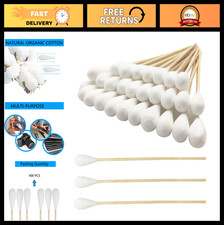 400pcs 6" Cotton Swabs - Large Size for Pets, Gun Cleaning, Makeup  Crafts